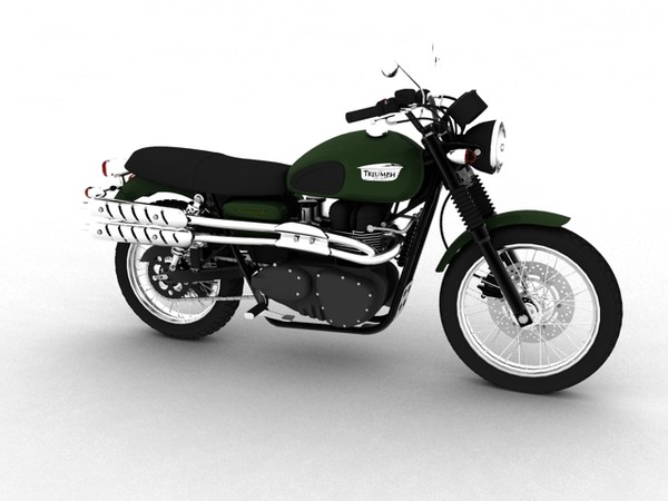 triumph scrambler 900 2012 3d model - Triumph Scrambler 900 2012 by Gonzo_3d